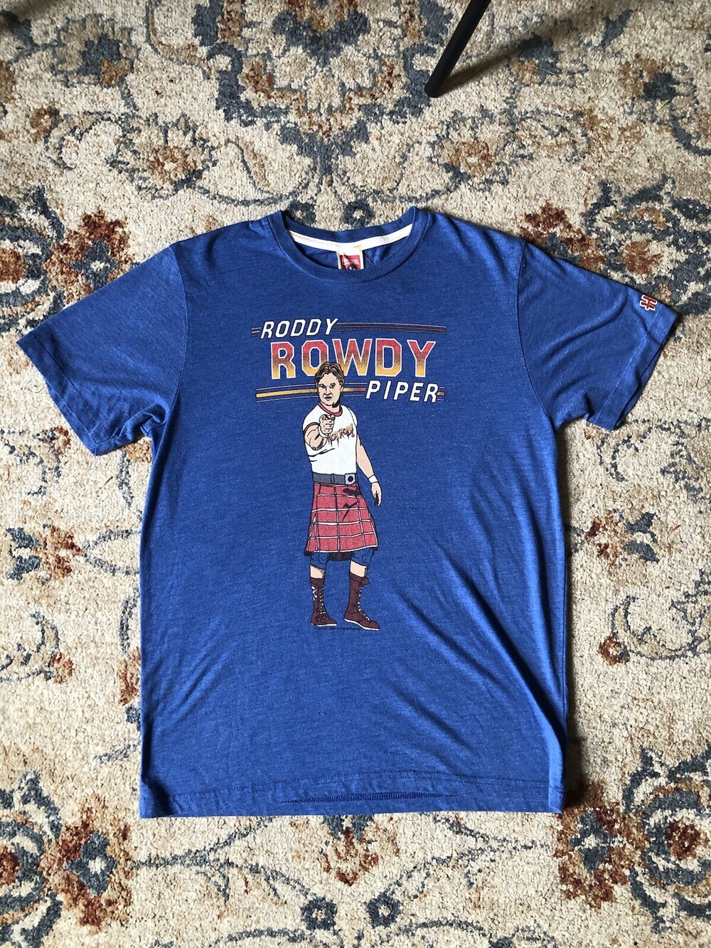 ROWDY RODDY PIPER Small WRESTLING T-Shirt USED WWF WWE WCW NWA NWO ECW HOMAGE